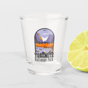 Yosemite National Park El Capitan In Autumn Shot Glass