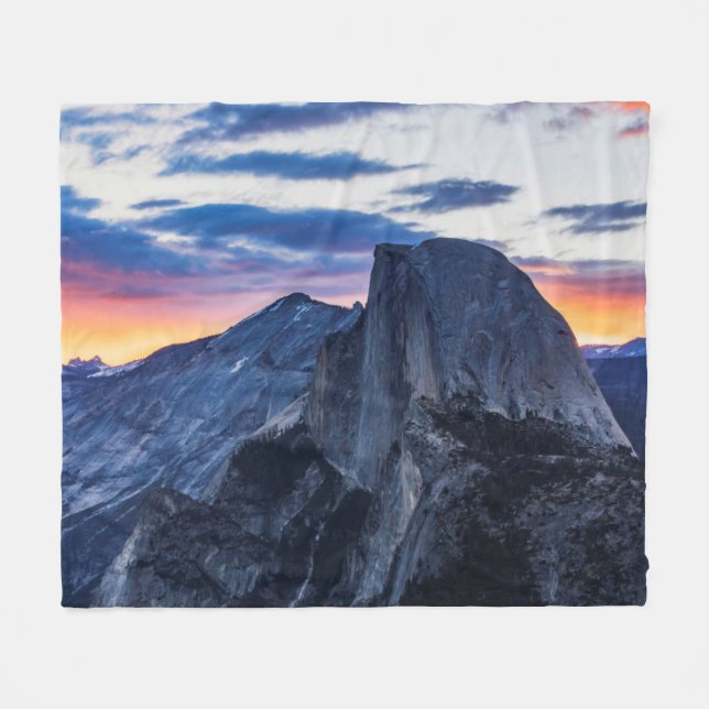 Yosemite National Park Fleece Blanket (Front (Horizontal))