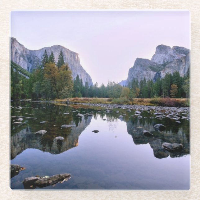 Yosemite National Park Glass Coaster (Front)