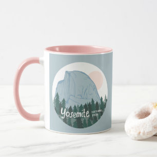 Yosemite National Park Half Dome Blue Mug