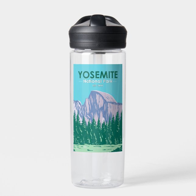 Yosemite National Park Half Dome California Water Bottle (Front)