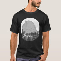 Yosemite National Park Half Dome Grayscale