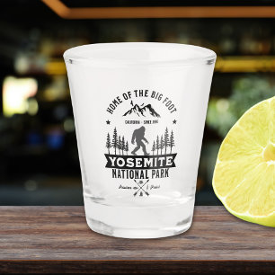 Yosemite National Park Home of the Big Foot Funny Shot Glass