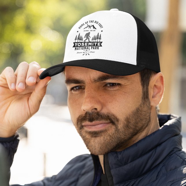 Yosemite National Park Home of the Big Foot Trucker Hat (Creator Uploaded)