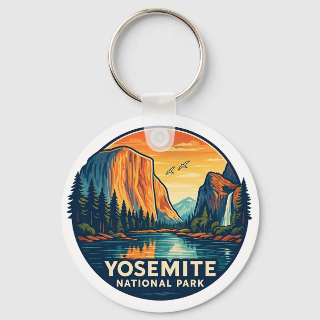 Yosemite National Park  Keychain (Front)