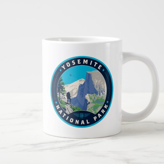 Yosemite National Park Large Coffee Mug (Right)