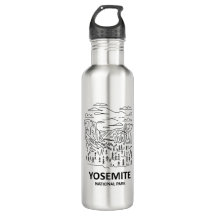 Yosemite National Park Line Art