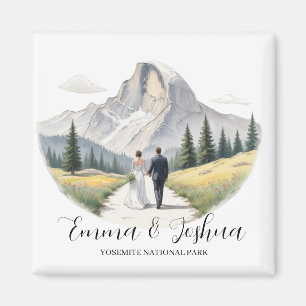 Yosemite National Park Magnet Mariage - Custom