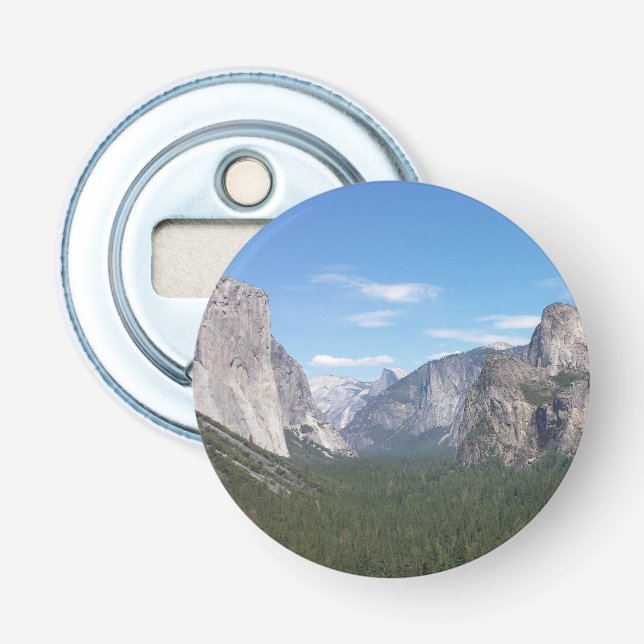 Yosemite National Park Mountain Valley Scenic Bottle Opener (Front)
