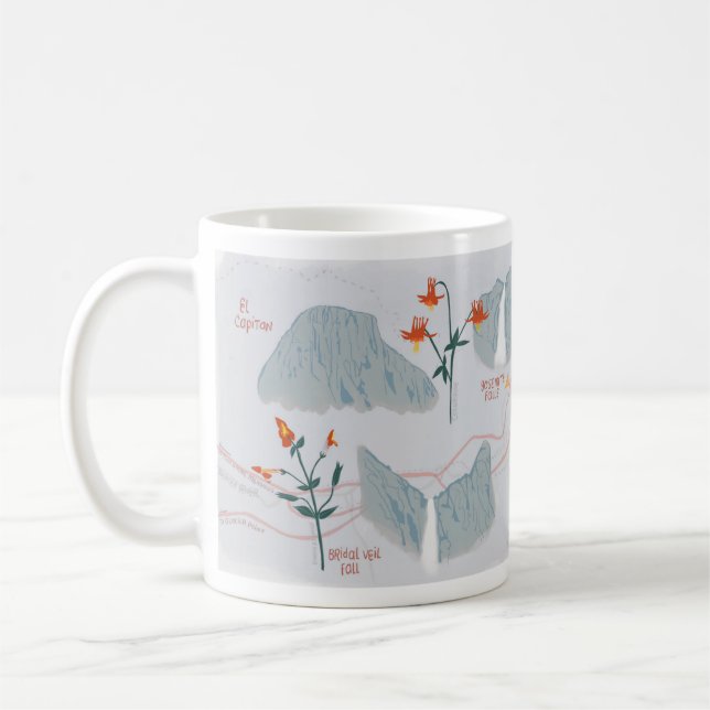 Yosemite National Park Mug in Grey (Left)