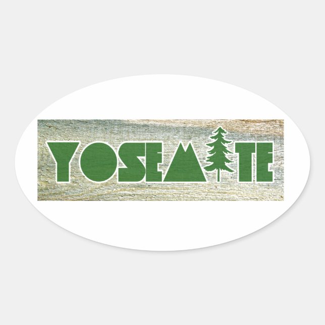 Yosemite National Park Oval Sticker (Front)
