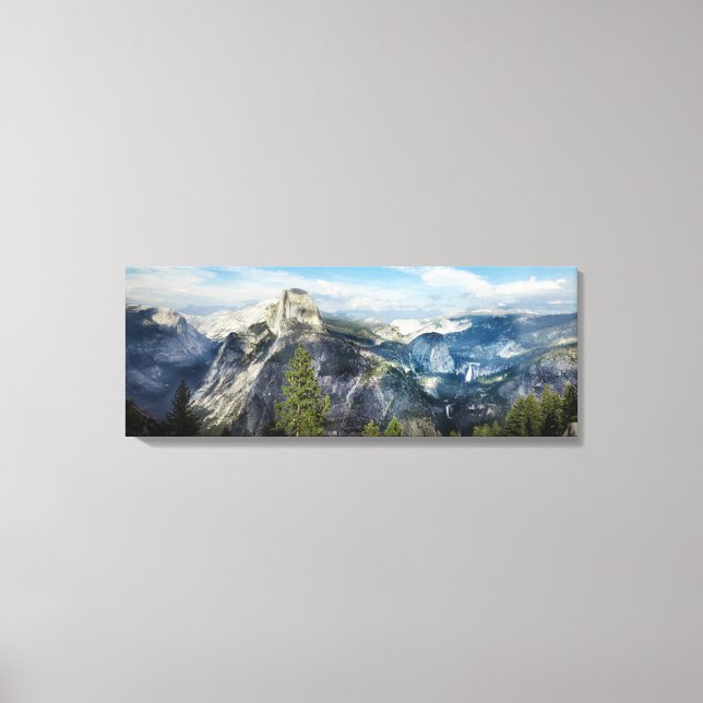 Yosemite National Park Panoramic Fine Art Canvas Print (Front)