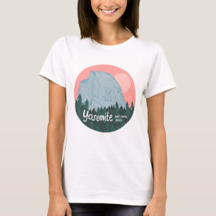 Yosemite National Park Pink Half Dome T-Shirt