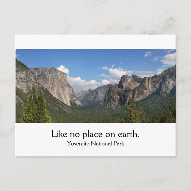 Yosemite National Park Postcard (Front)