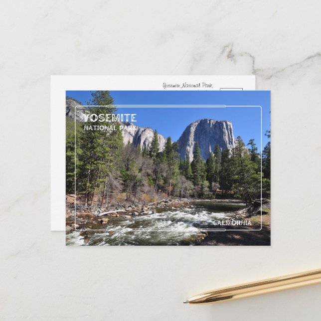 Yosemite National Park Postcard (Front/Back In Situ)