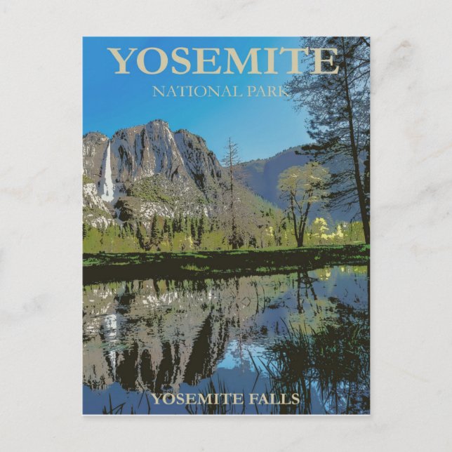Yosemite national park postcard (Front)