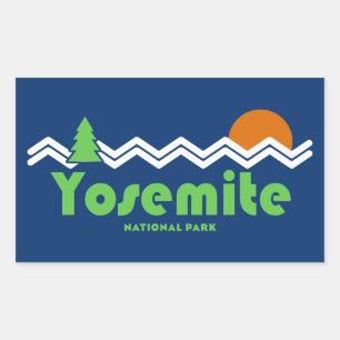 Yosemite National Park Retro Sticker