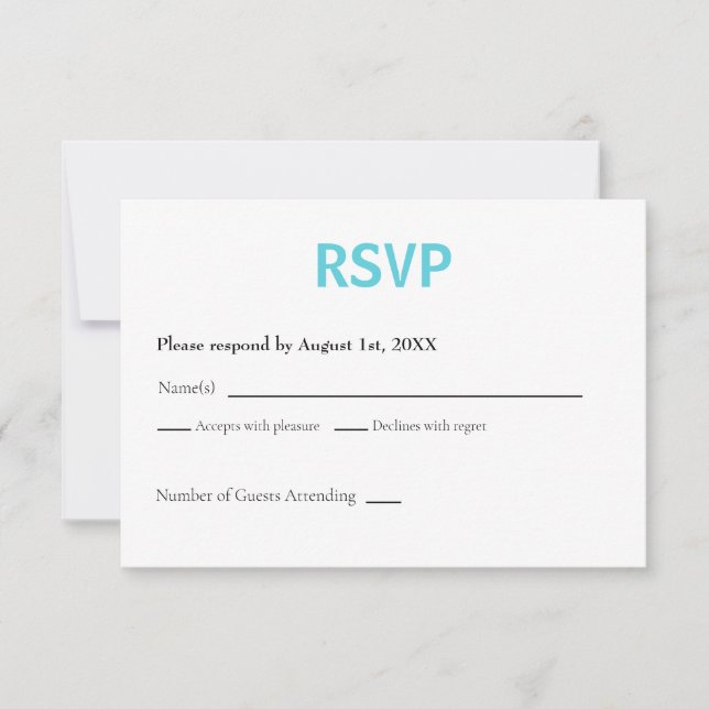 Yosemite National Park RSVP Card Retro (Front)