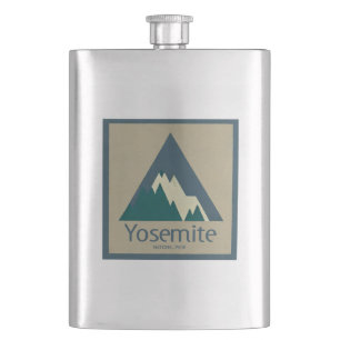 Yosemite National Park Rustic Hip Flask