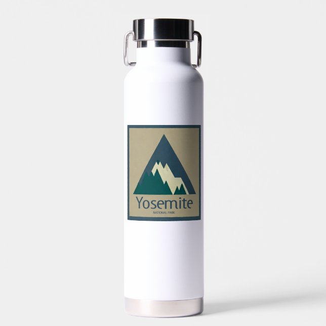 Yosemite National Park Rustic Water Bottle (Front)