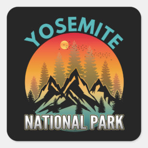 Yosemite National Park Square Sticker