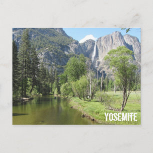 Yosemite National Park themed postcard