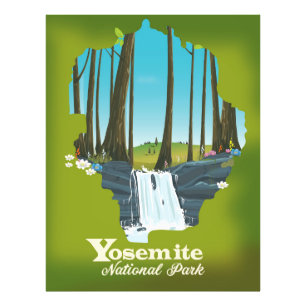 Yosemite National Park vacation poster. Photo Print