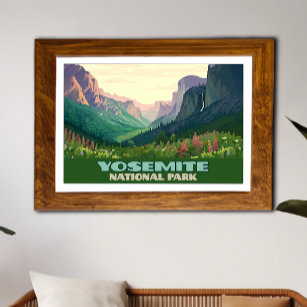 Yosemite National Park Valley Half Dome Poster