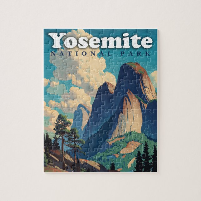 Yosemite National Park Vintage Jigsaw Puzzle (Vertical)