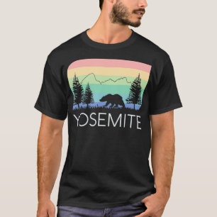 Yosemite National Park Vintage Retro Half Dome El  T-Shirt