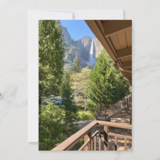 Yosemite National Park waterfall —from the deck Invitation