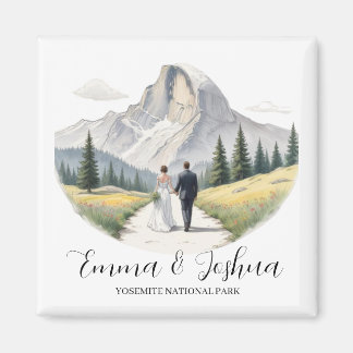 Yosemite National Park Wedding Magnet - Custom