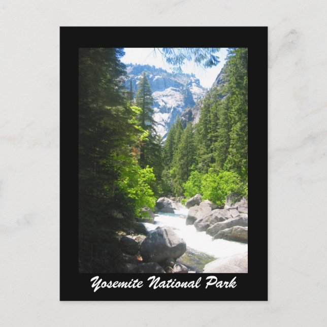 yosemite np postcard (Front)