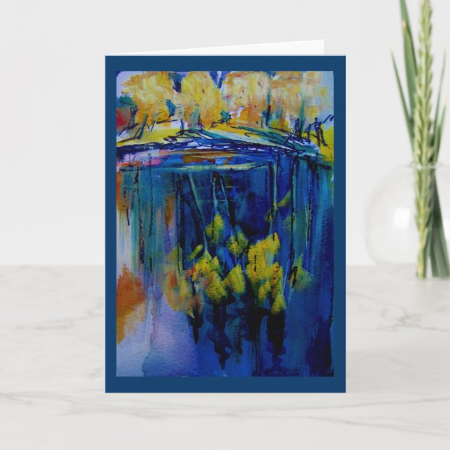 Yosemite on the Merced River, Watercolor Card (Front)