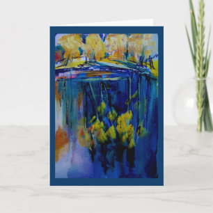 Yosemite on the Merced River, Watercolor Card