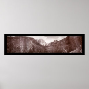 Yosemite Panorama Photo 1899 Poster