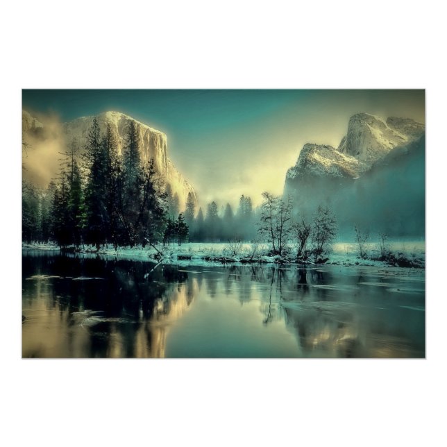 Yosemite Park Sunrise Poster (Front)