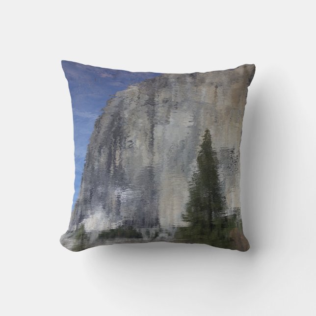 Yosemite Reflection Throw Pillow (Front)