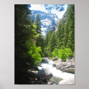 yosemite river poster