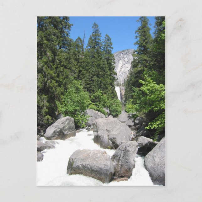 yosemite river rocks postcard (Front)
