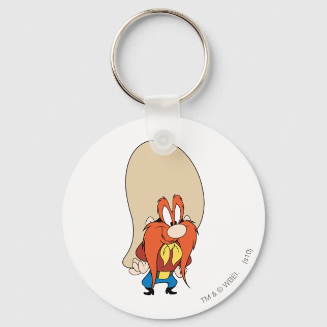 Yosemite Sam Hands on Hips Keychain (Front)