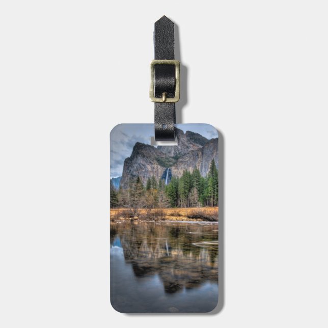 Yosemite Scenic Falls Luggage Tag (Front Vertical)