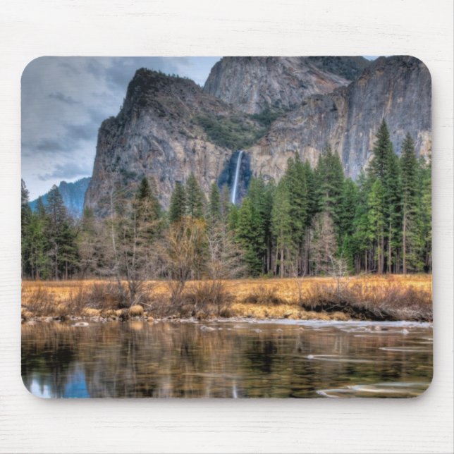 Yosemite Scenic Falls Mouse Pad (Front)