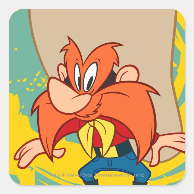 Yosemite Standing Square Sticker (Front)