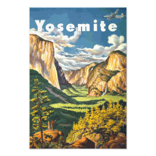 Yosemite Travel Art Photo Print