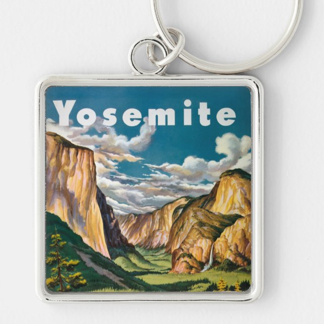 Yosemite Unedited Vintage Photos Old Aesthetic Pic Keychain (Front)
