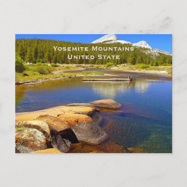 Yosemite United State Vintage Tourism Travel Add Postcard (Front)