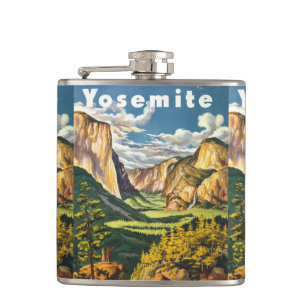 Yosemite USA Vintage Travel flask