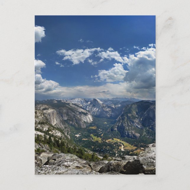 Yosemite Valley and Half Dome from Eagle Peak Postcard (Front)