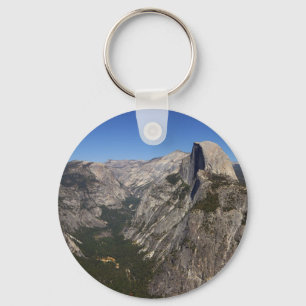 Yosemite Valley And Half Dome From Glacier Point Keychain